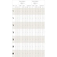 Hunter Einstellbaredüsen Tabelle 4A und 6A